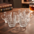 Small Clear Glass Cup Set of 6 by Zodiya