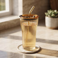 Brown Sipper Glass by Zodiya