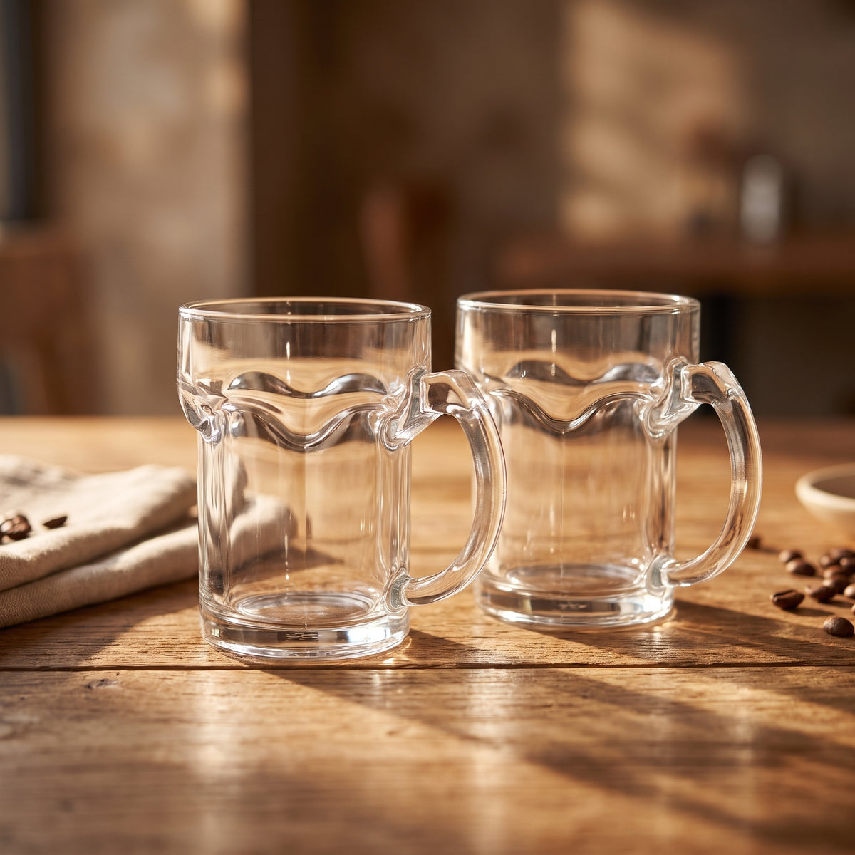 Glass Cup set of 2 by Zodiya