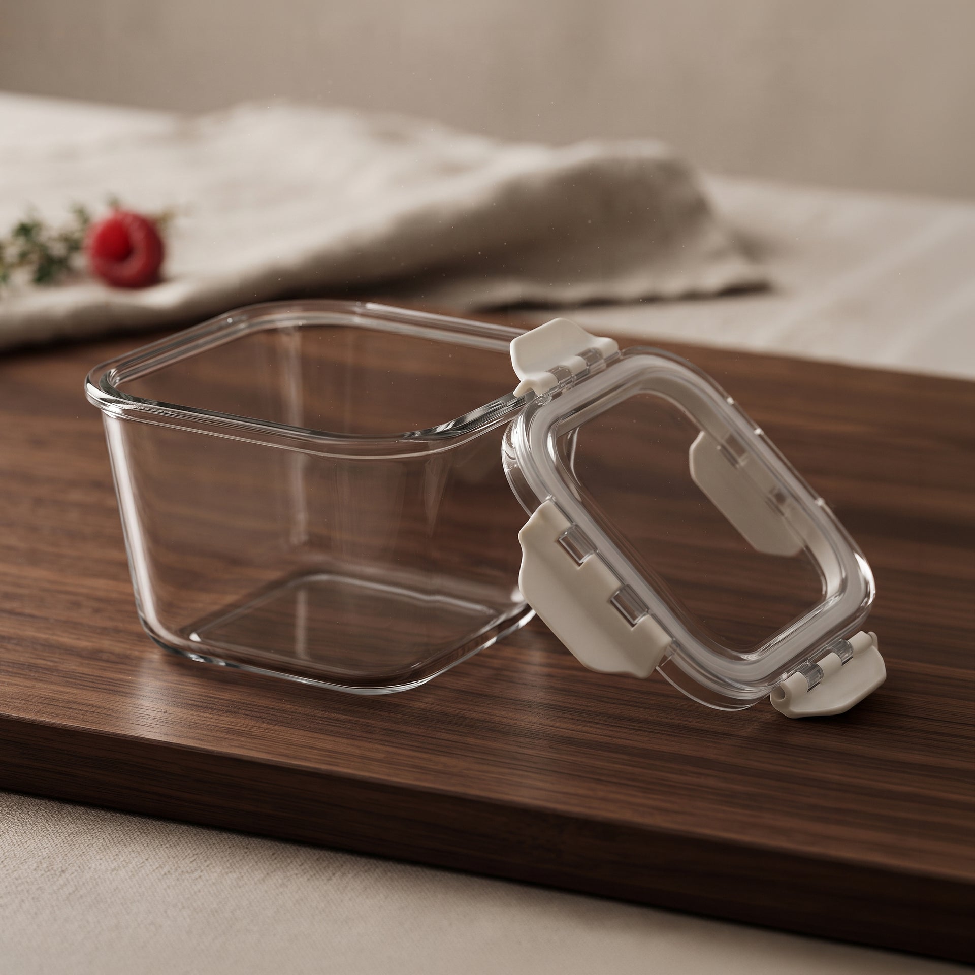 800 ml Rectangular Glass Food Storage Container Box by Zodiya