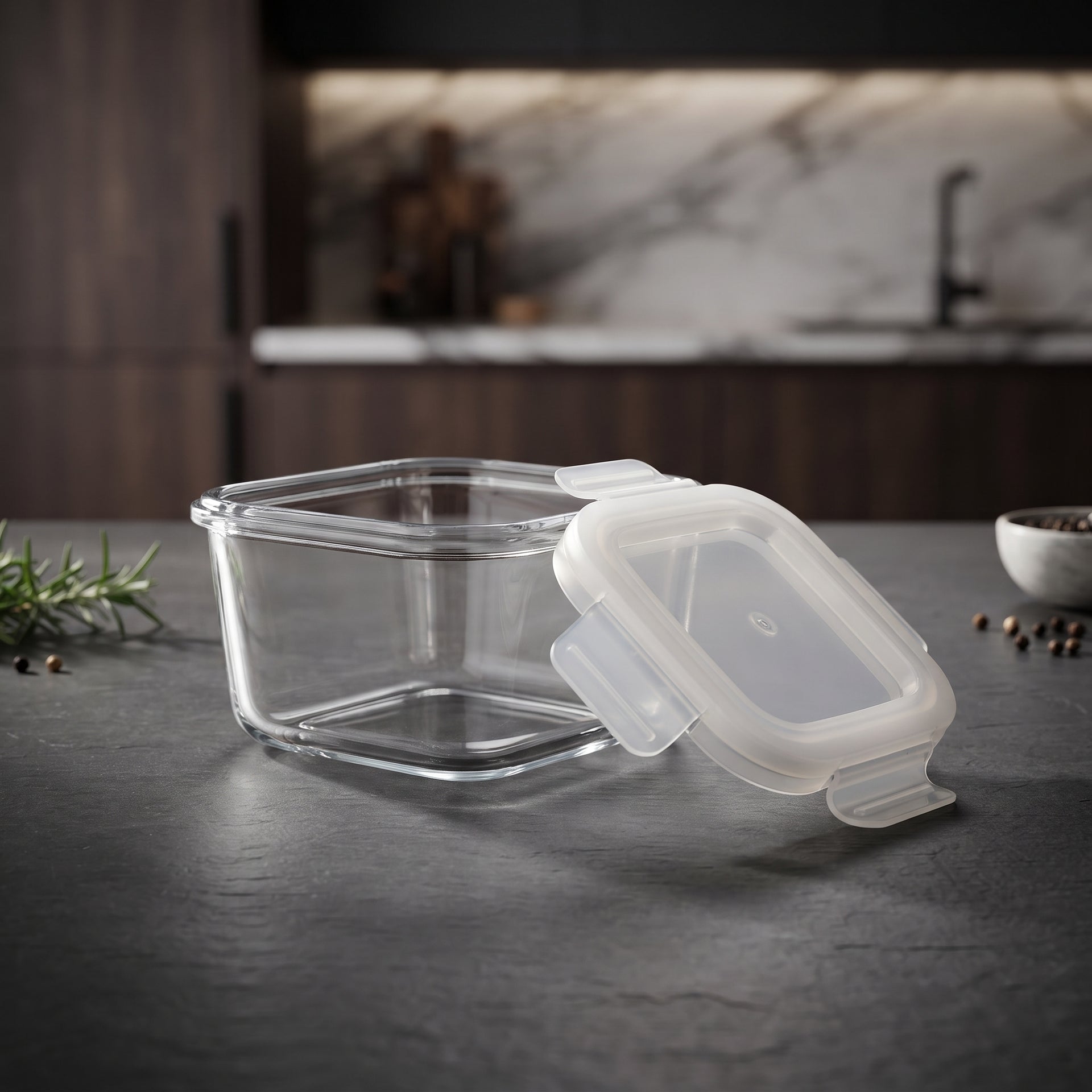 190 ml Glass Food Storage Container Box By Zodiya