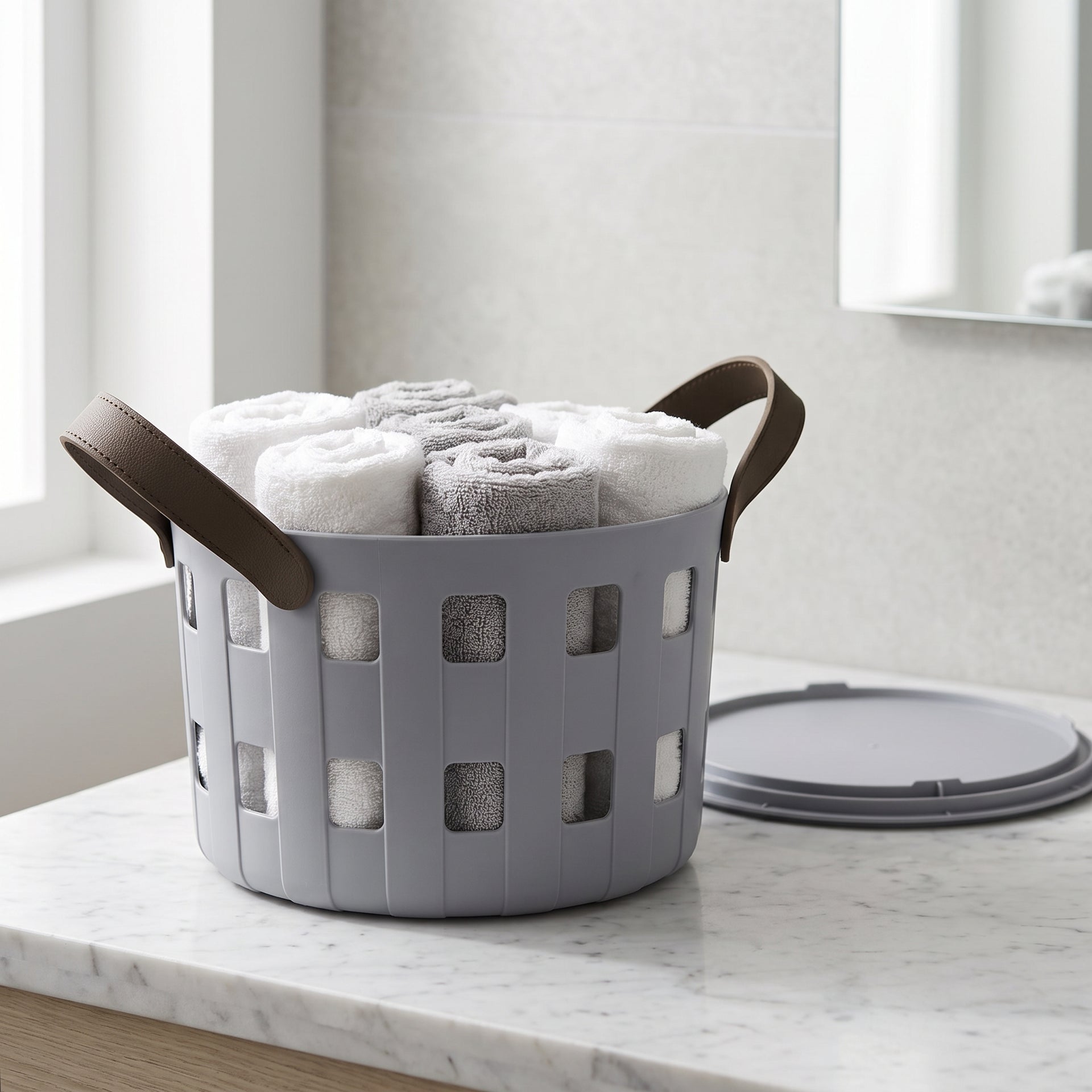 Grey Multi Purpose Organizer with lid By Zodiya