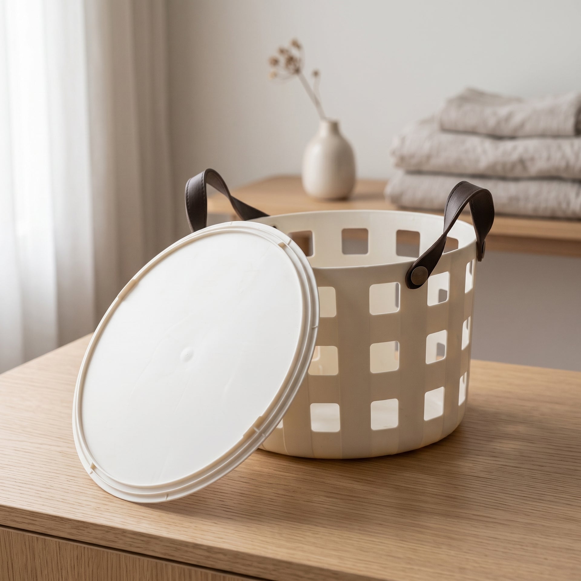 Multi Purpose Organizer With Lid White By Zodiya