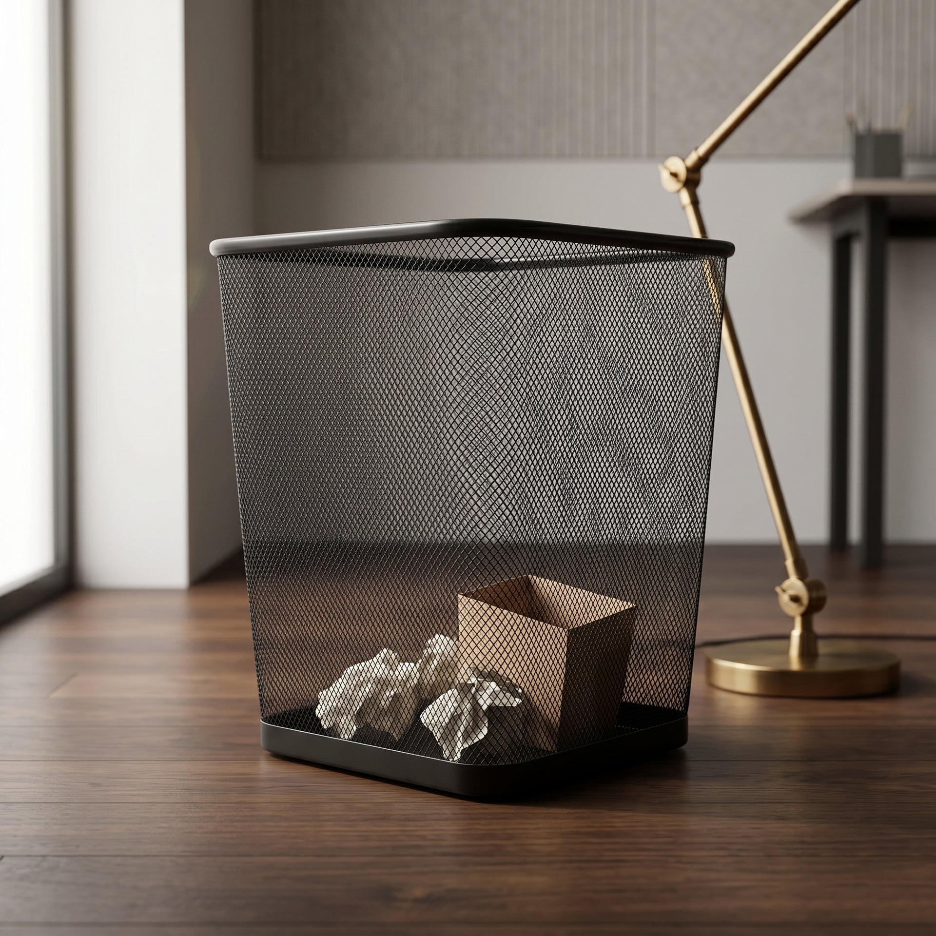 Metal Dust Bin By Zodiya