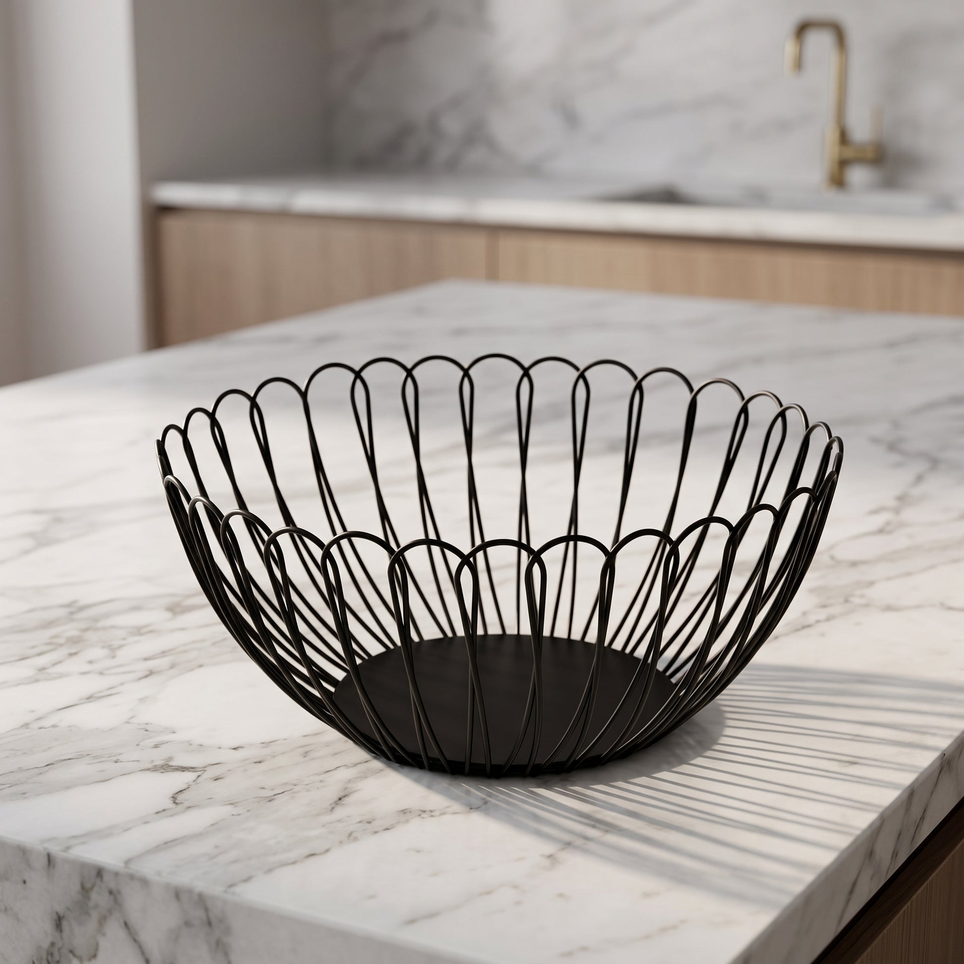 Black Iron Fruit Basket By Zodiya-1