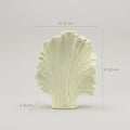 Off-White Ceramic Shell Shaped Vase by Zodiya