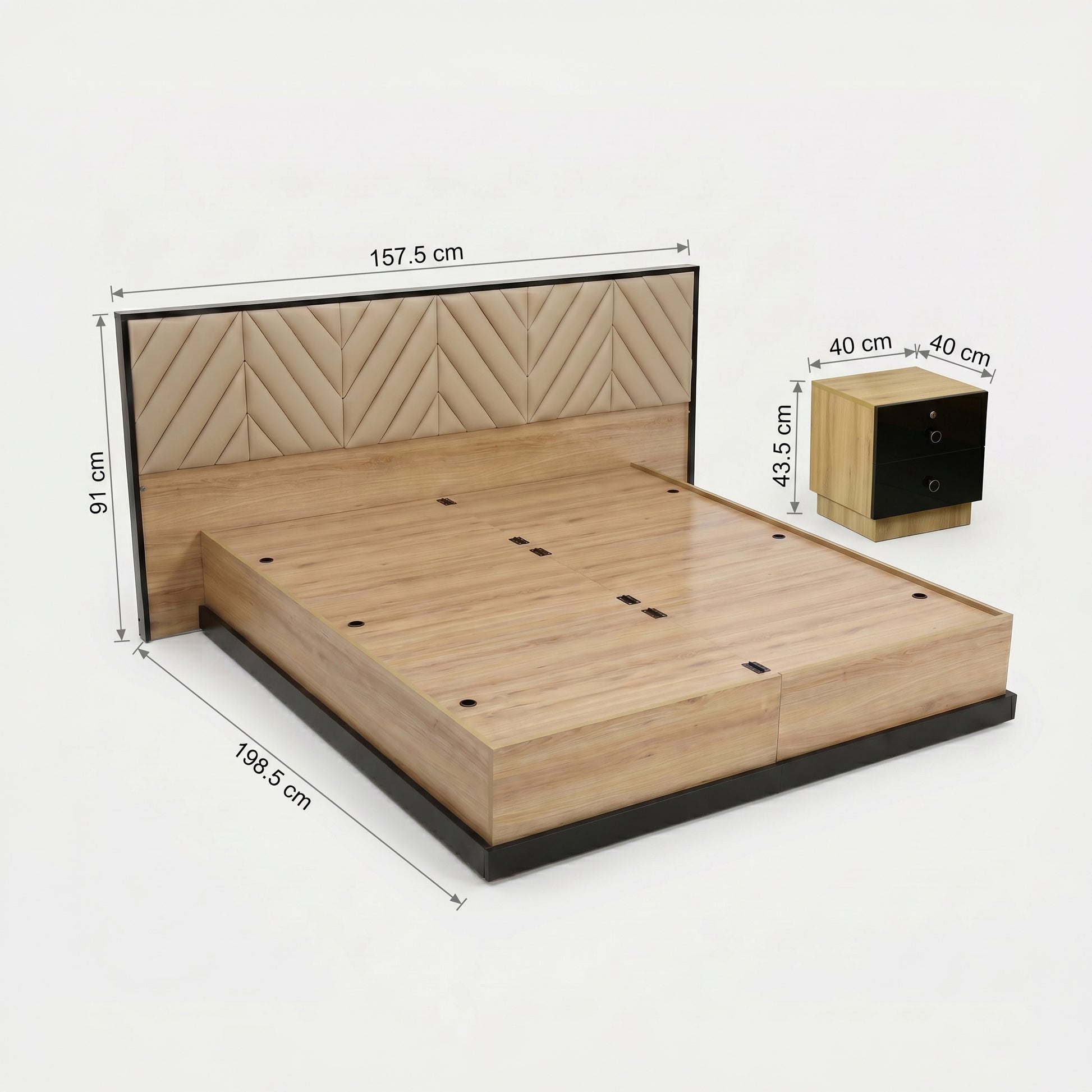ZDY-FFI-ZAYN COT STORAGE WITH BED SIDE-19170-5