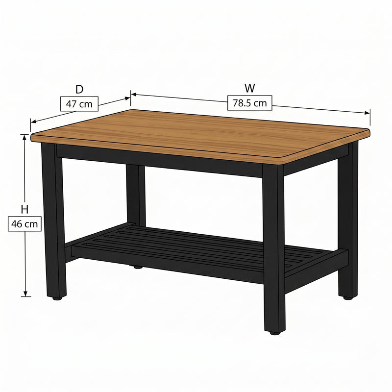 ZDY-ZDY-MS-Coffee Table Walnut 78x46x45-17570-3