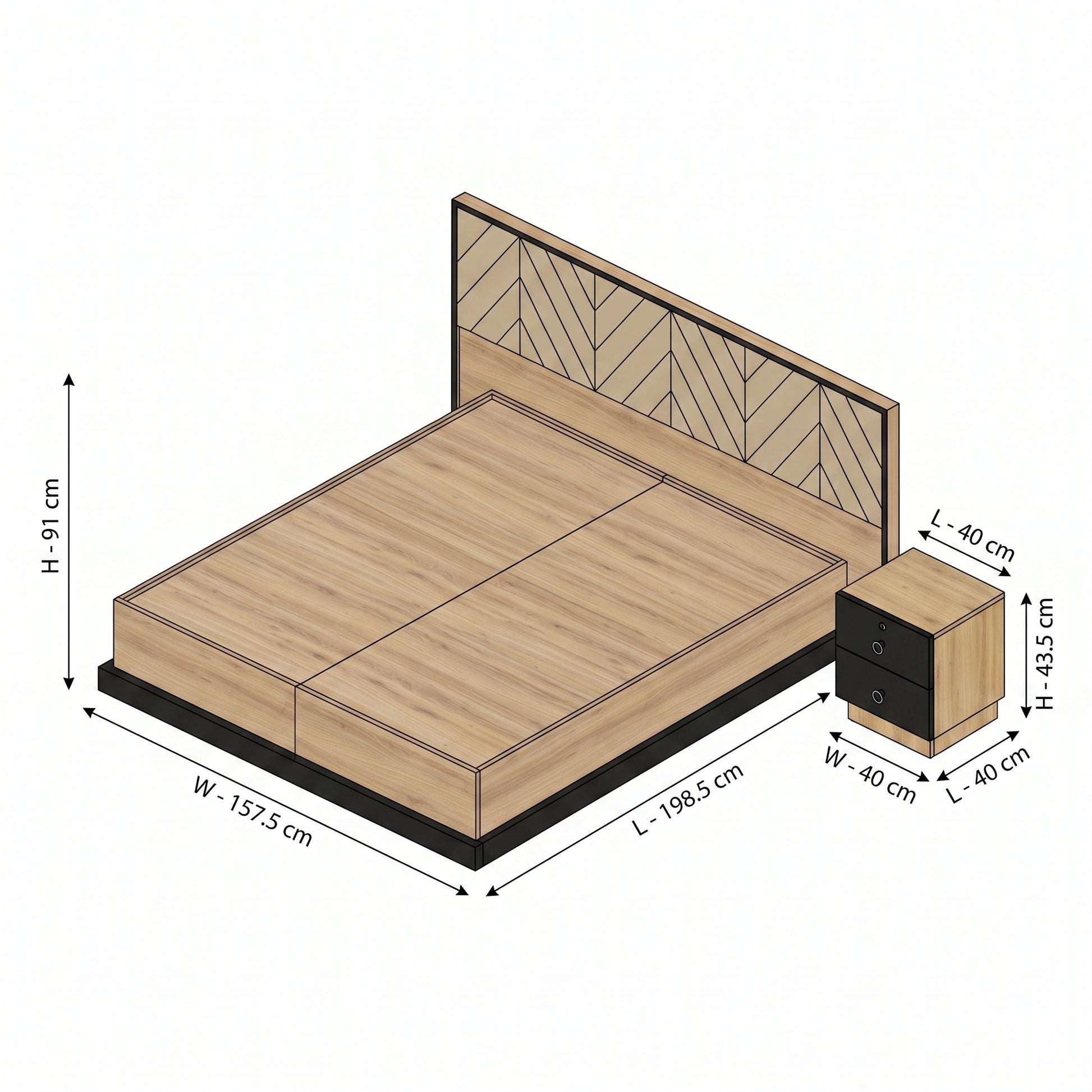 ZDY-FFI-ZAYN COT STORAGE WITH BED SIDE-19170-4