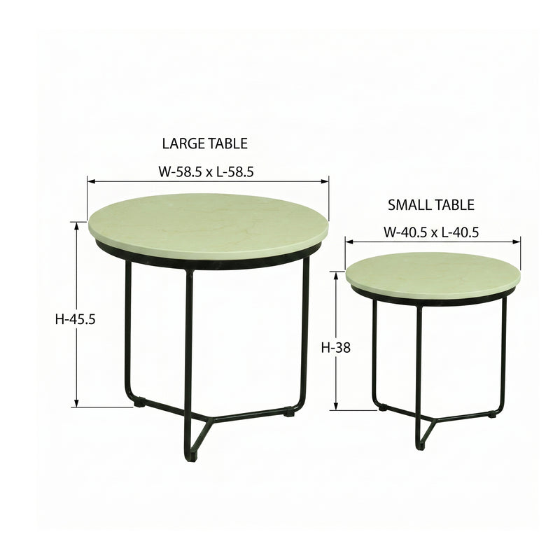 ZDY-ATP29-Coffee Table Set of 2 (58.5x58.5x45.5)(40.5x40.5x38)-2