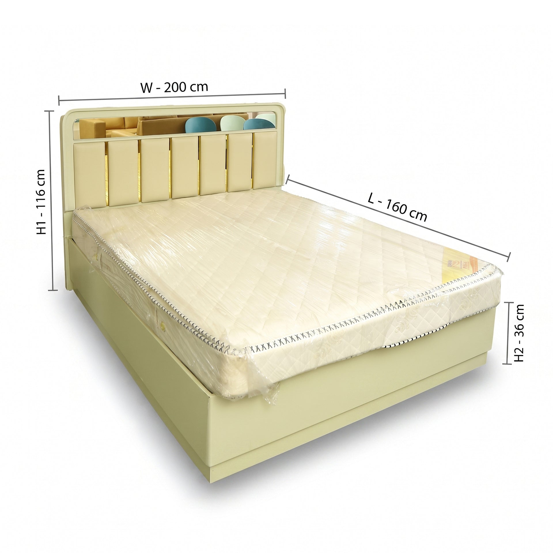 ZDY-KPK 110-COT WITH STORAGE 150X200-17720