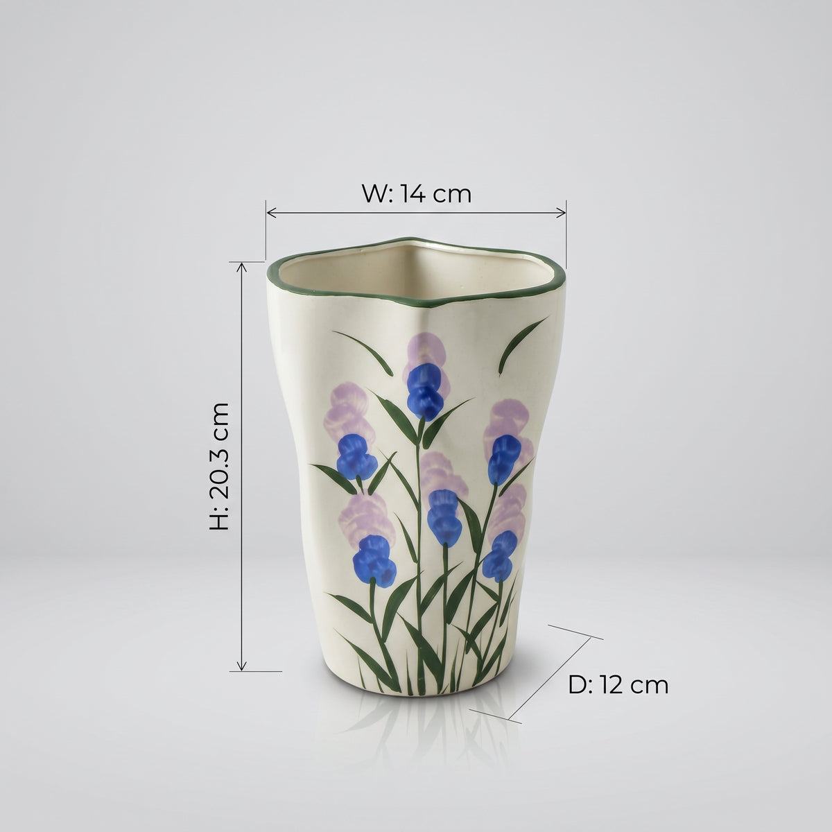 Floral Ceramic Flower Vase By Zodiya