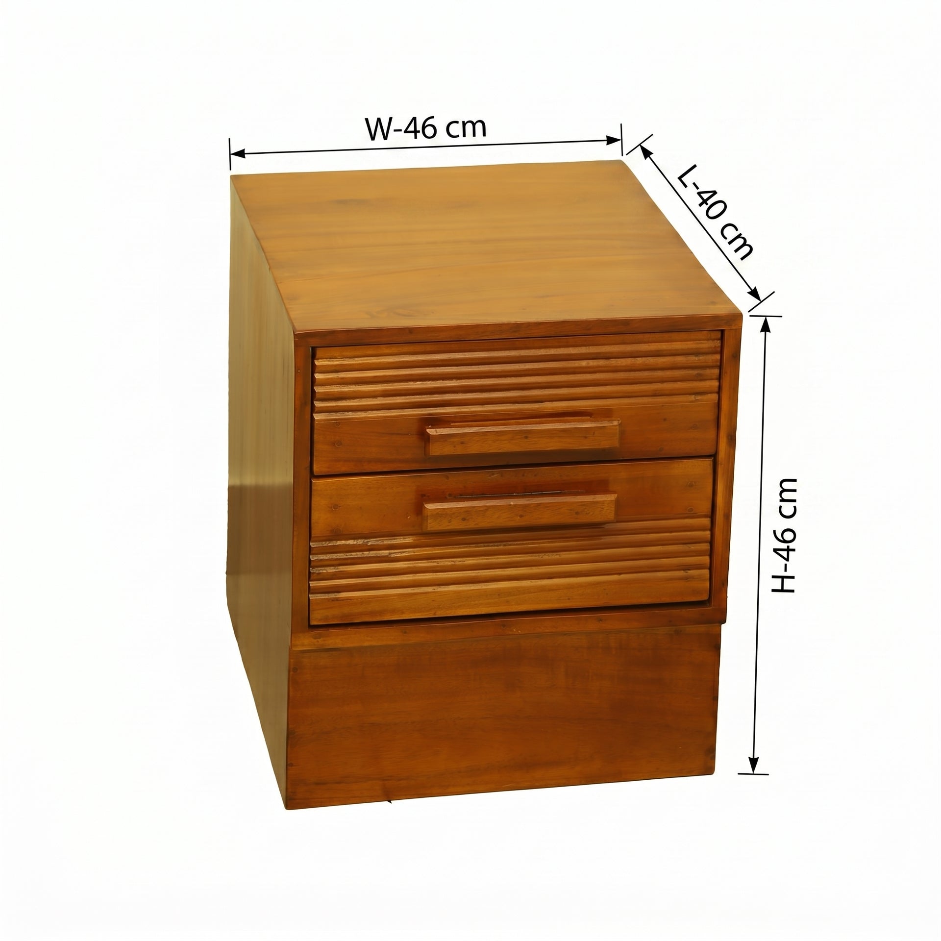 Lignora Wooden Bed Side Table by Zodiya
