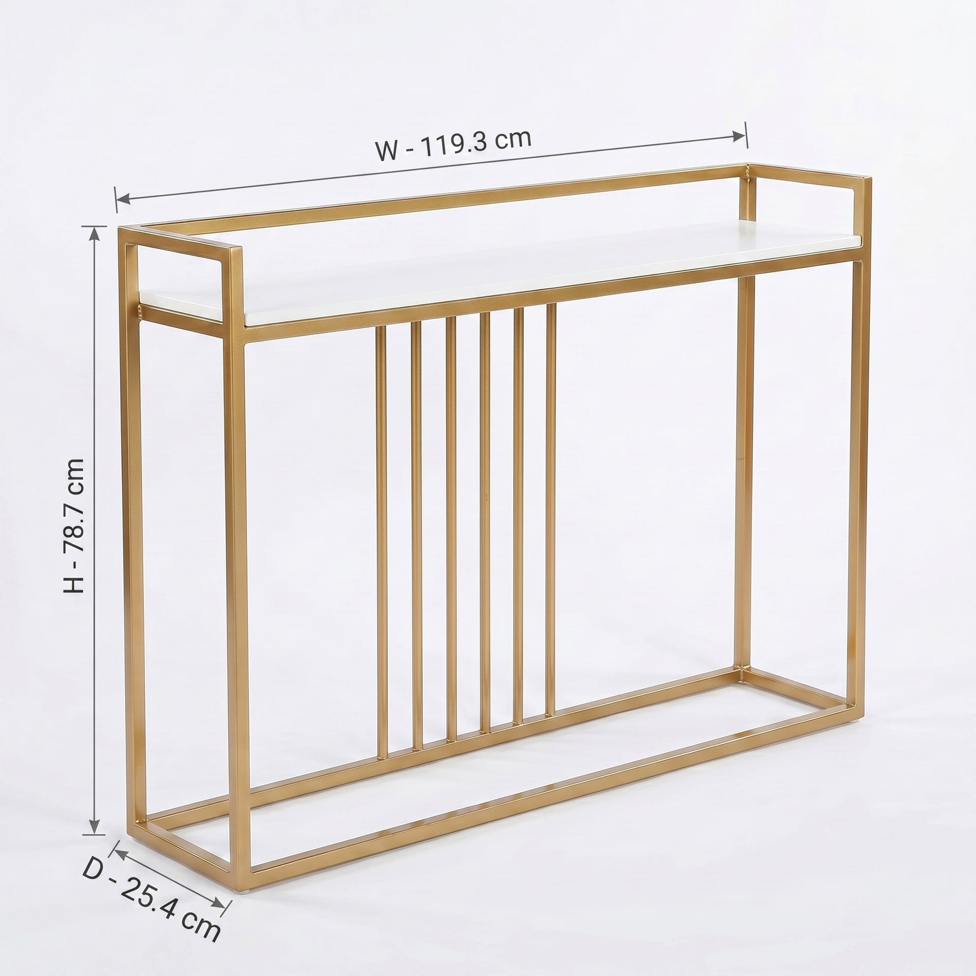 ZDY-BCN08-Console MG Metal with Artificial Marble 119.3X25.4X78.7