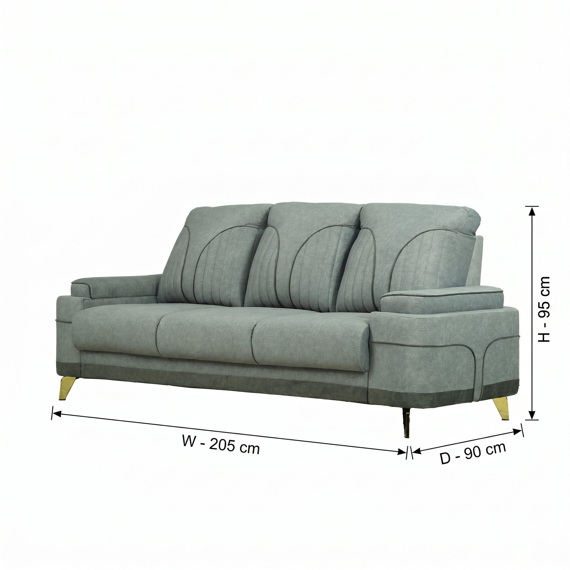 ZDY-MS-Milan sofa 3 Seater Omega grey-17561-2