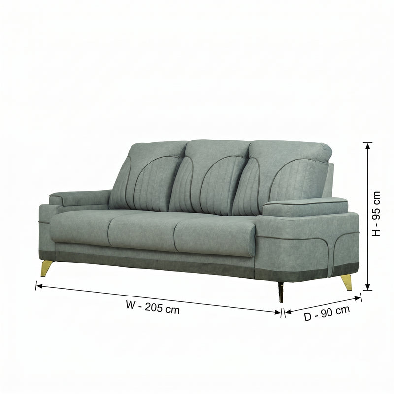 ZDY-MS-Milan sofa 3 Seater Omega grey-17561-2