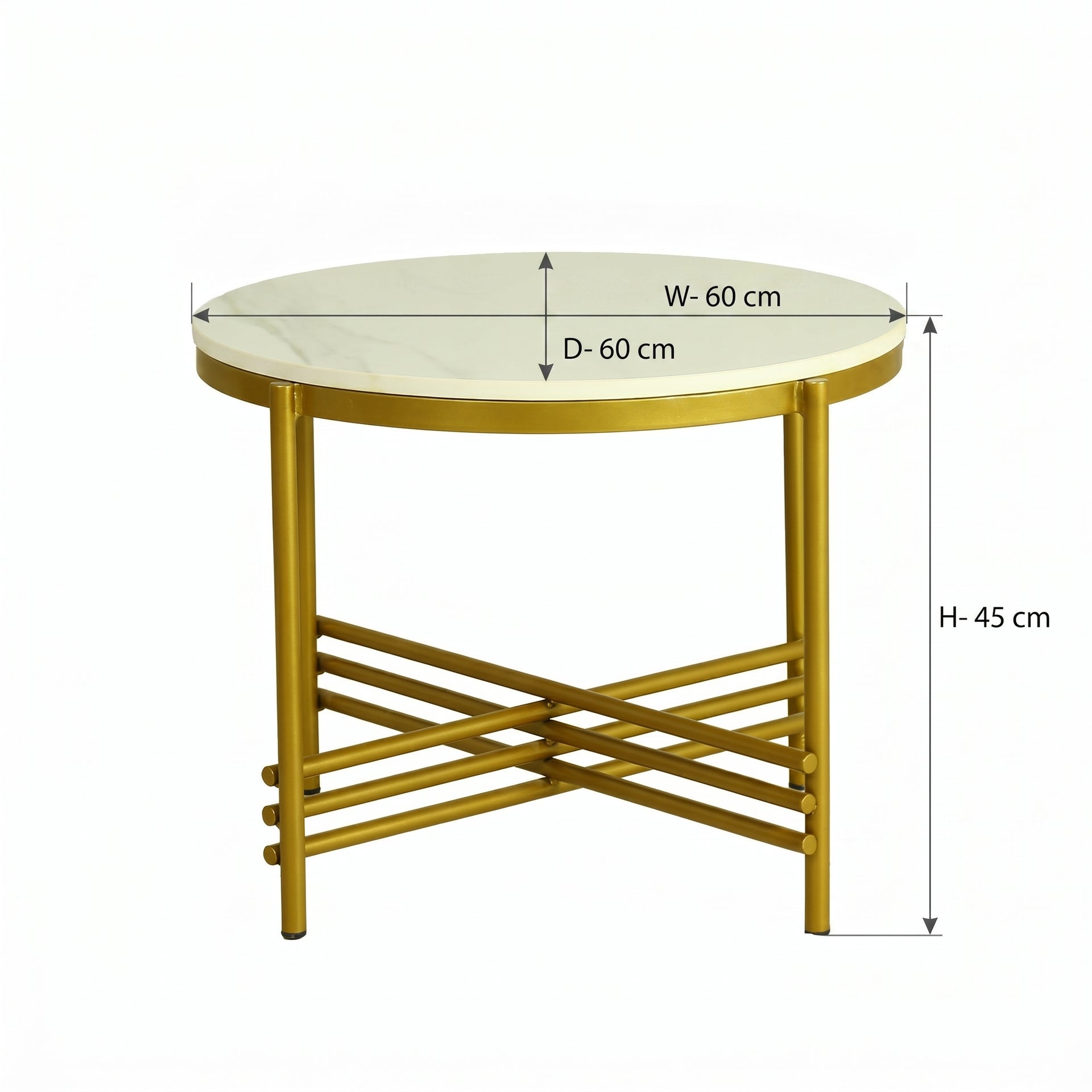 ZDY-BTP14-Side Table  Mixed Gold 60x60x45
