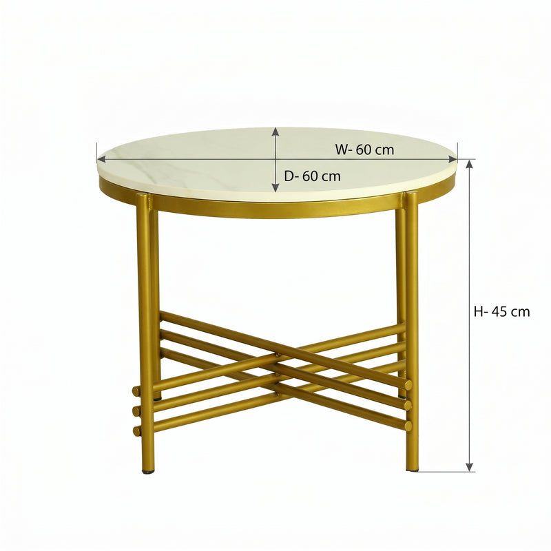 ZDY-BTP14-Side Table  Mixed Gold 60x60x45-2