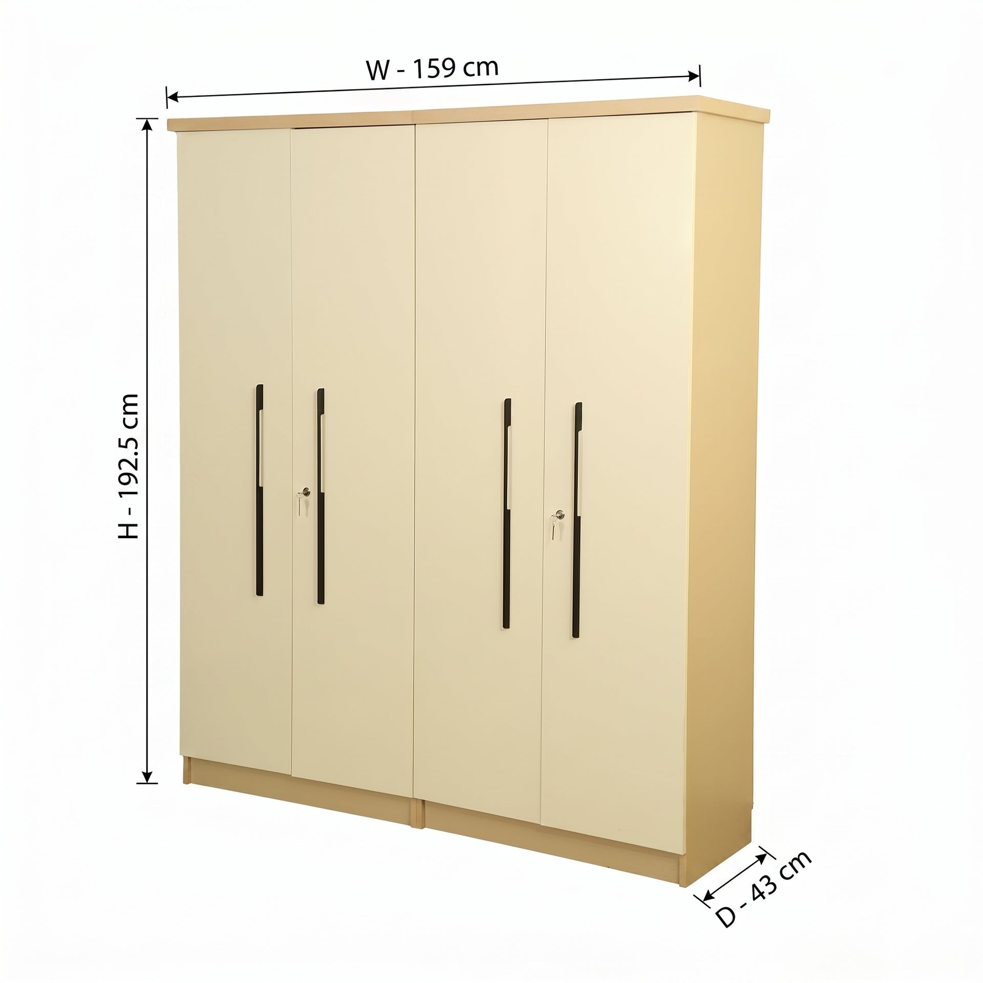 ZDY-DENVER 4 DOOR WARDROBE-18665