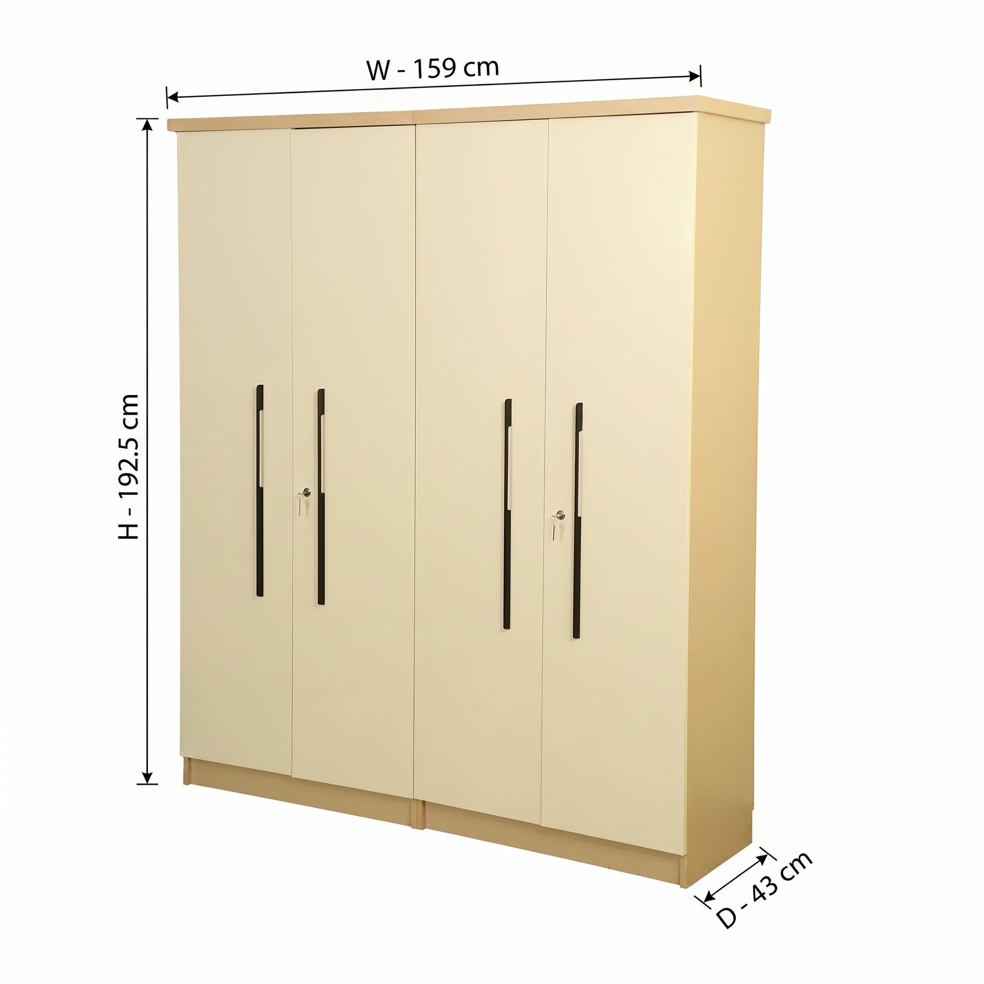 ZDY-DENVER 4 DOOR WARDROBE-18665-2