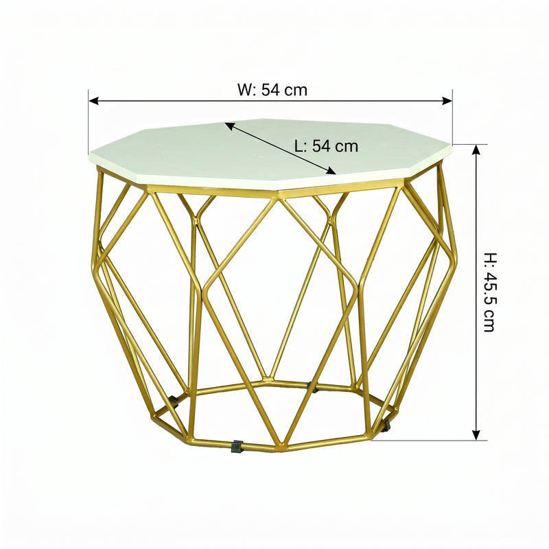 ZDY-ATP10-Coffee Table Mixed Gold 54x54-2