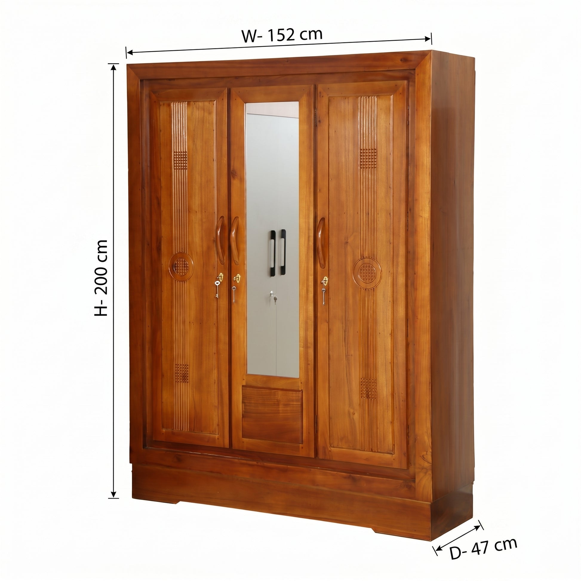 ZDY-ACORA 6x5 Wardrobe 3 Door-19385-2
