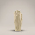 Off-white Textured Ceramic Flower Vase by Zodiya