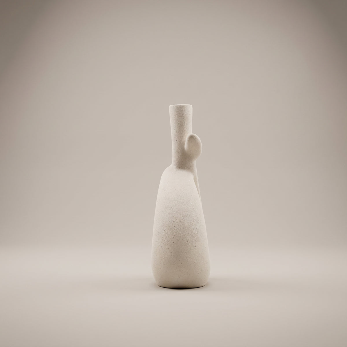 White Knot Ceramic Flower Vase (Large) by Zodiya
