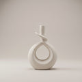 White Knot Ceramic Flower Vase (Large) by Zodiya