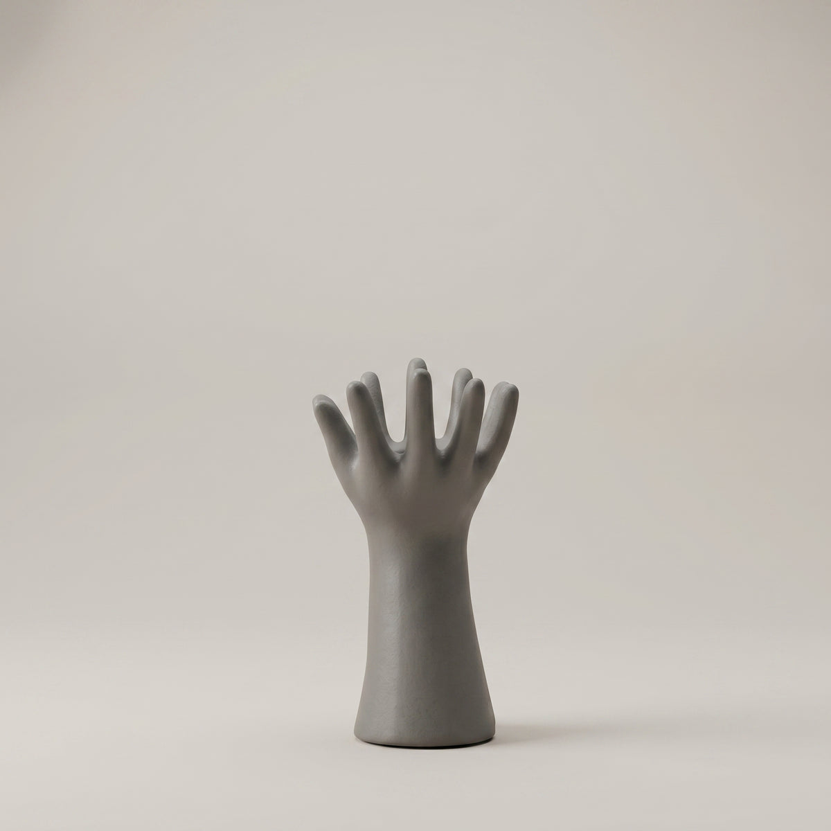 Grey Ceramic Hand Sculpture Vase by Zodiya