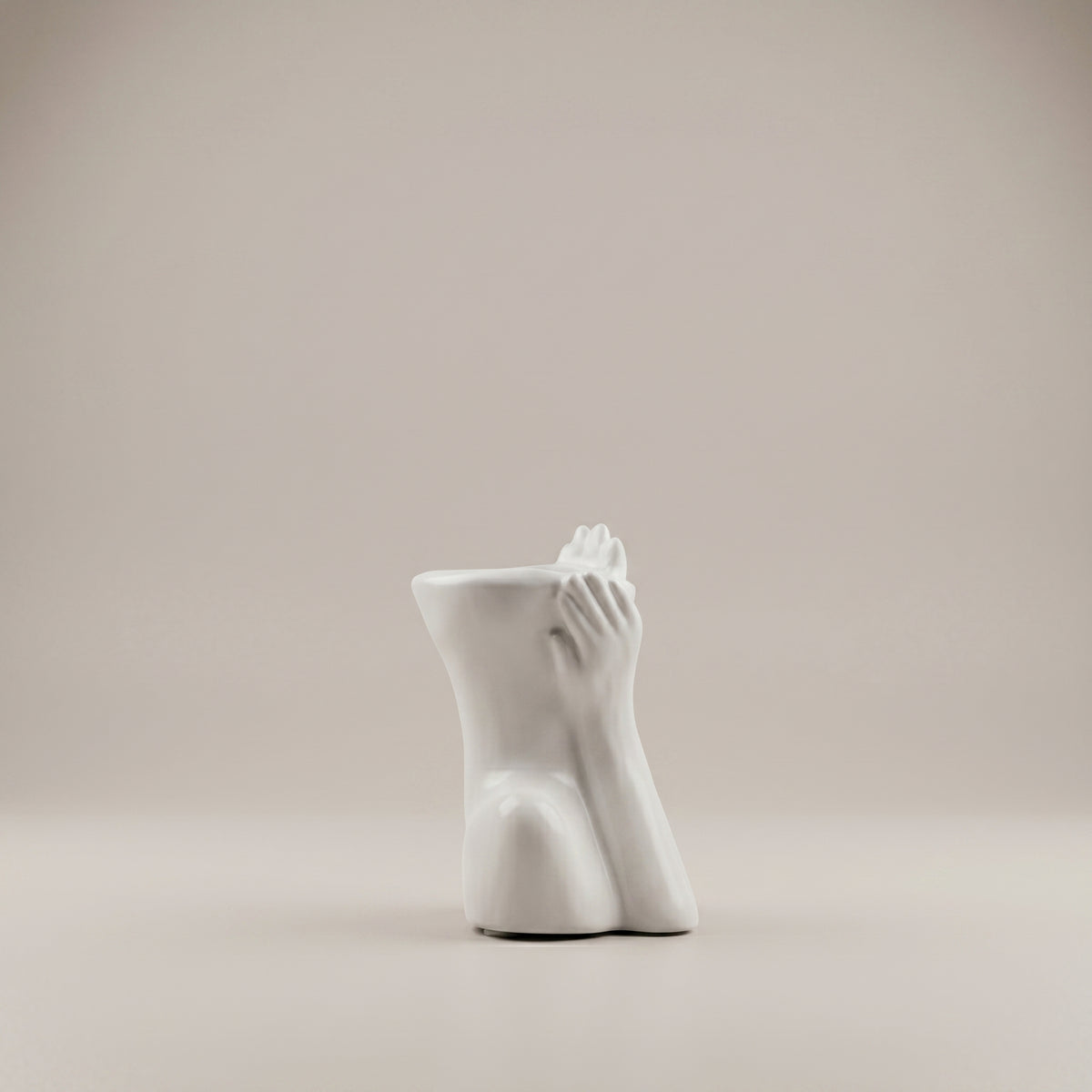 Ceramic Hand Sculpture Vase by Zodiya