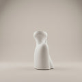 White Sculpture Ceramic Vase by Zodiya