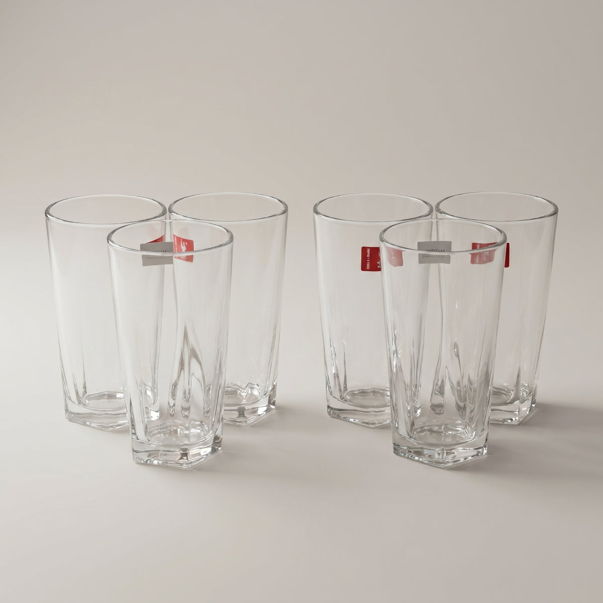 Clear Juice Glasses (Set of 6) by Zodiya