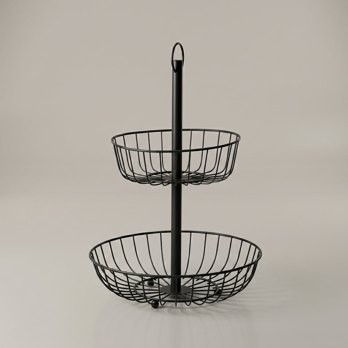 2 Tier Round Fruit Basket by Zodiya