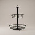 2 Tier Round Fruit Basket by Zodiya