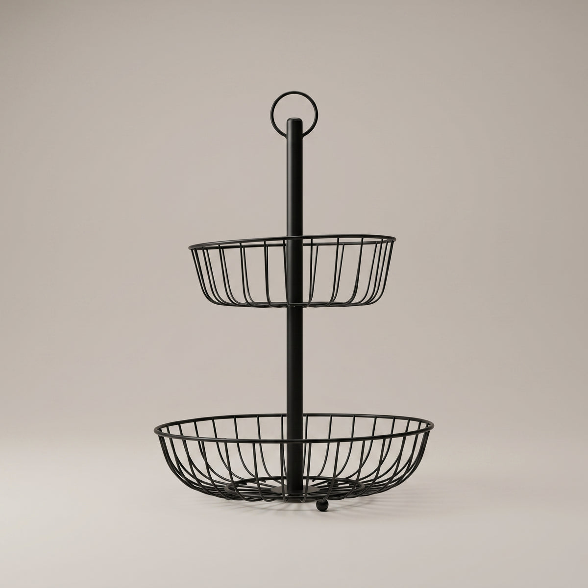2 Tier Round Fruit Basket by Zodiya