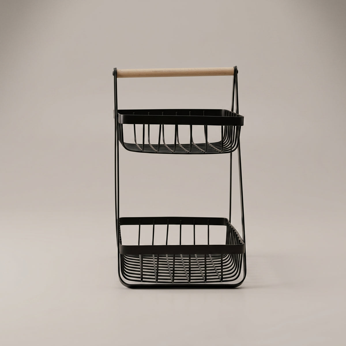 2 Tier Square Fruit Basket by Zodiya