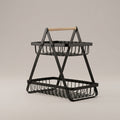 2 Tier Square Fruit Basket by Zodiya