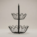 Floral Metal Fruit Basket by Zodiya