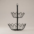Floral Metal Fruit Basket by Zodiya
