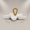 White Serving Platter Set of 5 by Zodiya