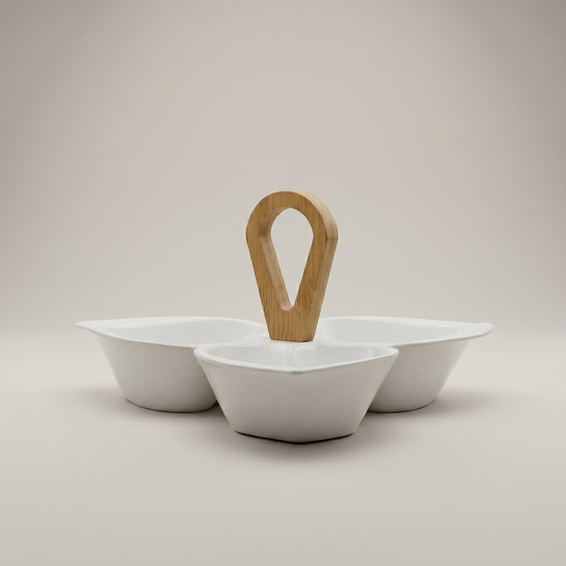 White Serving Platter of Set 3 by Zodiya-3