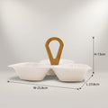 White Serving Platter of Set 3 by Zodiya