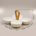 White Serving Platter Set by Zodiya