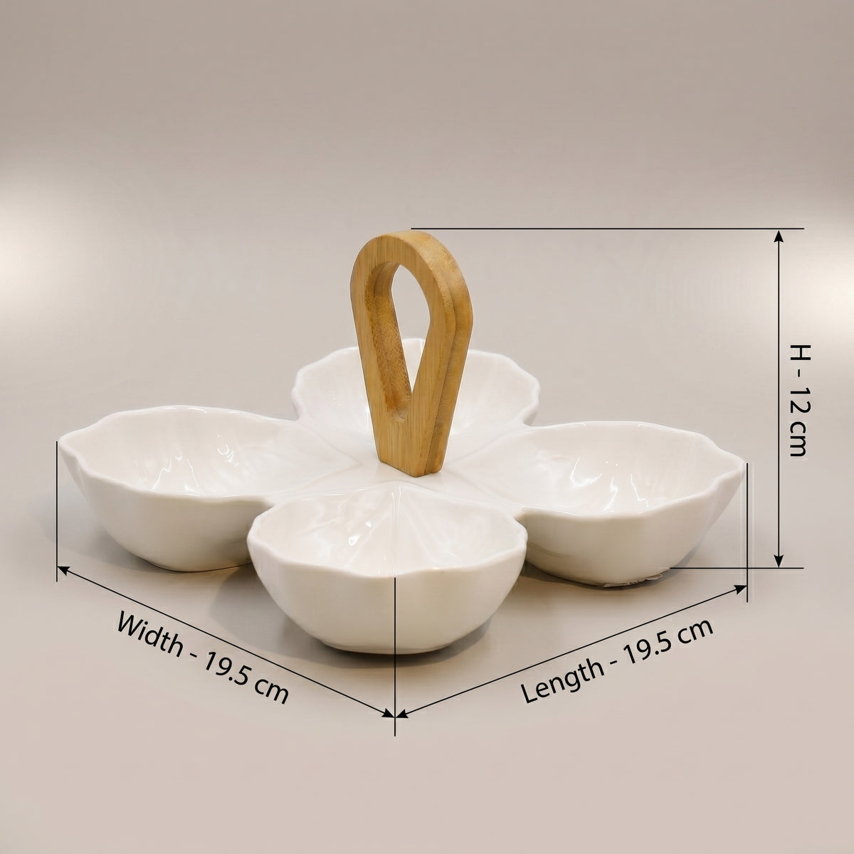 White Serving Platter Set by Zodiya