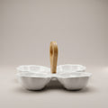 White Serving Platter Set by Zodiya