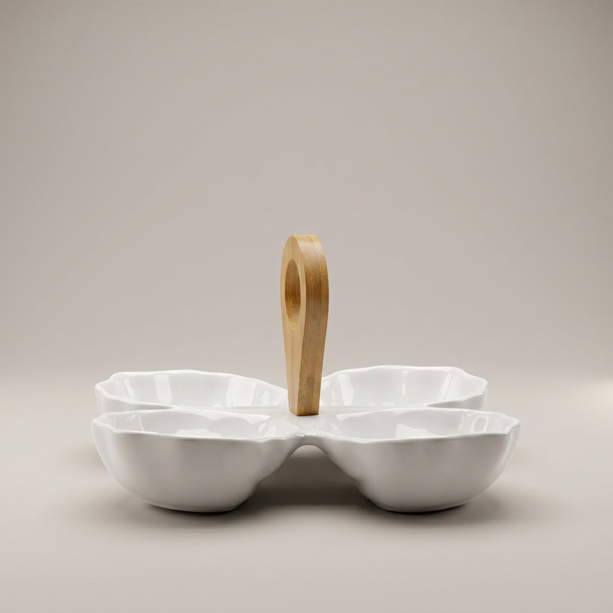 White Serving Platter Set by Zodiya