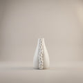 White Ceramic Flower Vase (Small) by Zodiya