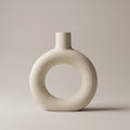 Beige Round Ceramic Flower Vase by Zodiya