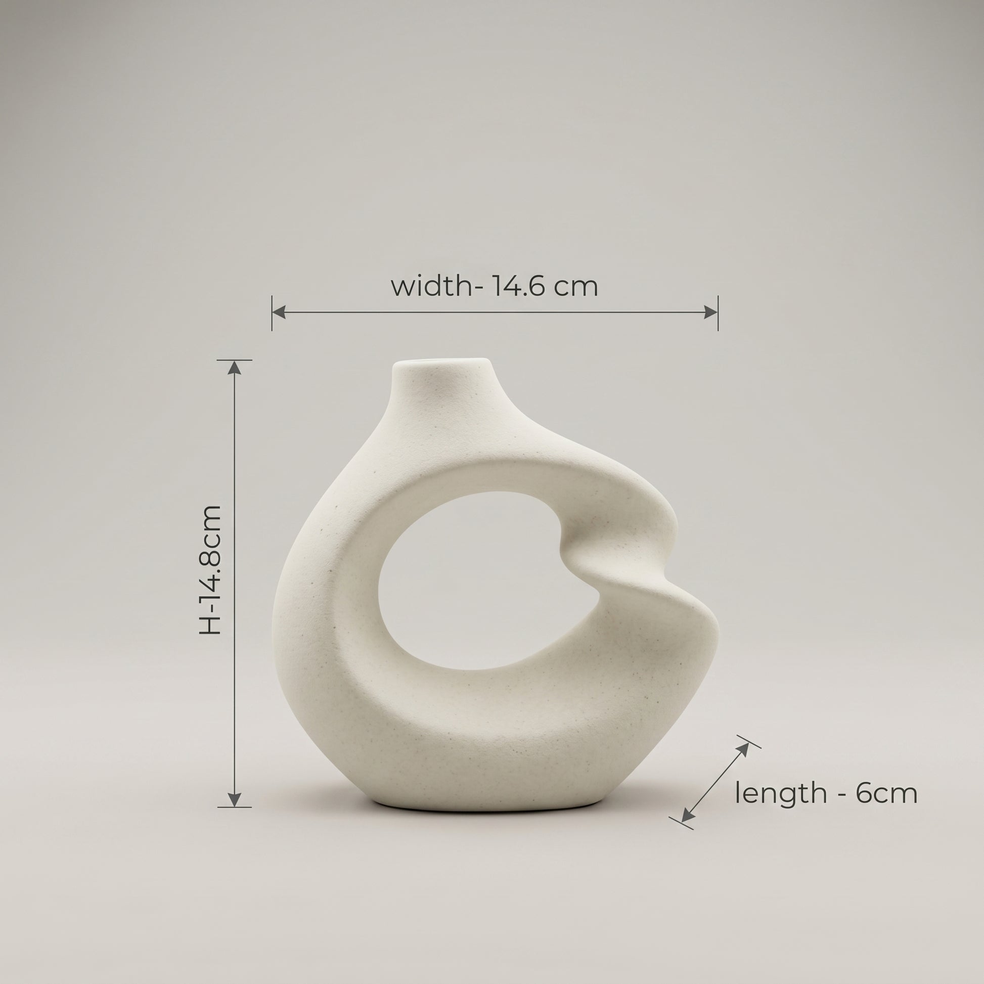 Abstract Ceramic Flower Vase by Zodiya-2
